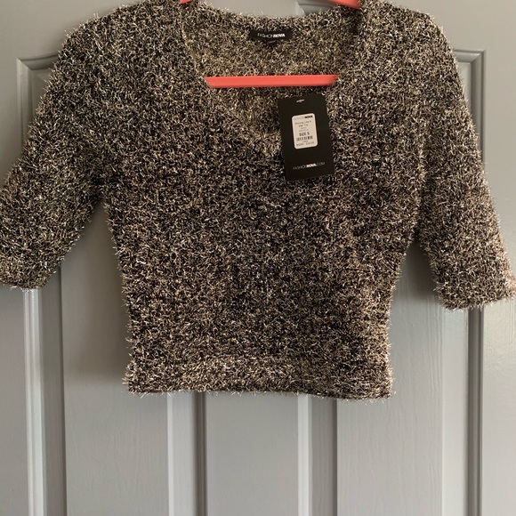 💛Fashion Nova Sparkle Sweater Top - Picture 4 of 5